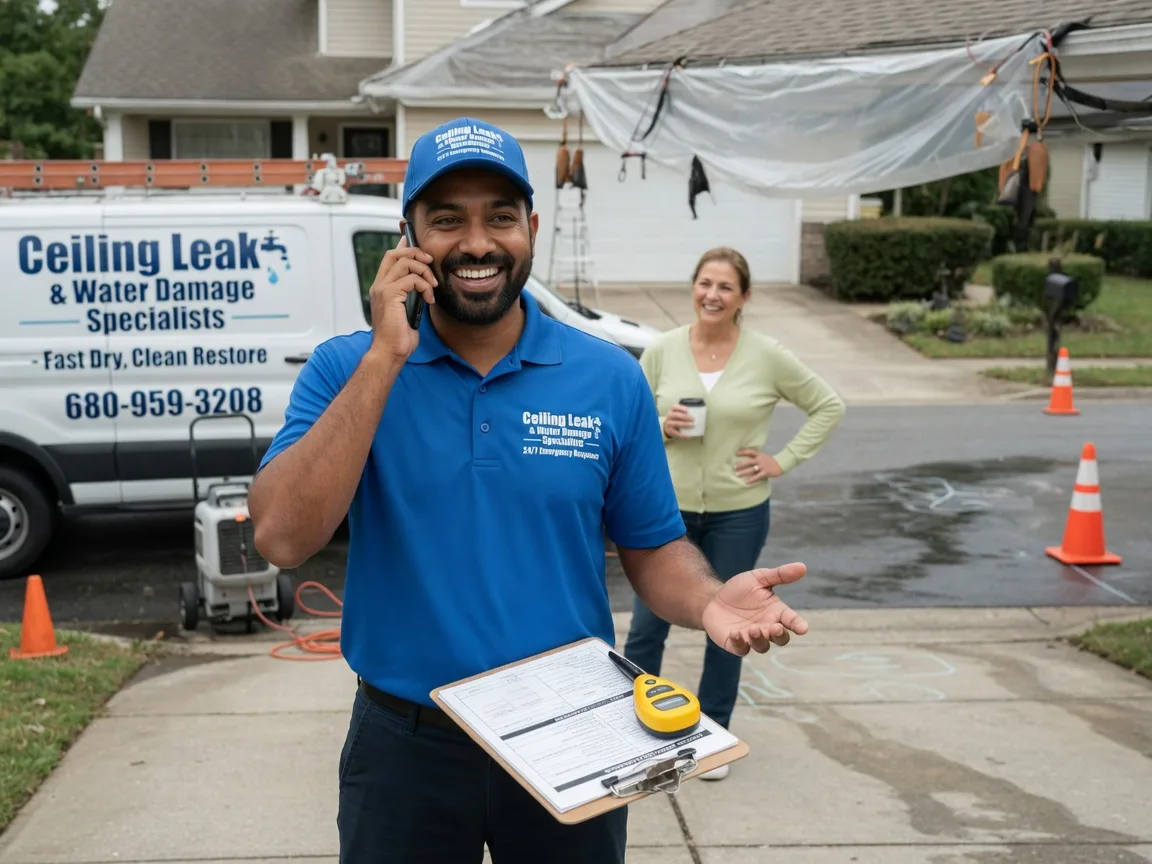 Ceiling Leak Cleanup Paris Crossing, IN FAQs